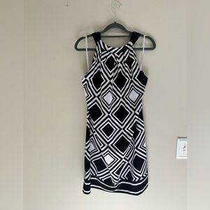 Mudpie Geometric Halter Dress — Size Large